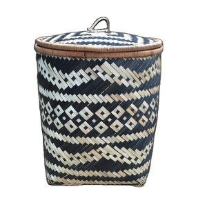 ตะกร้าไม้ไผ่สานสำหรับใส่ของในบ้านตะกร้าสานทำมือ - Product Image 1