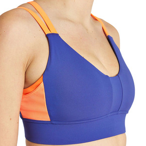 Women's Customized Fitness Logo Design Breathable Running Sports Padded <b>Bra</b> Medium Support <b>Racerback</b> 100% Nylon Yoga Vest Tank - Product Image 4