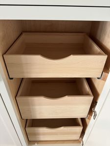 Heavy Duty Roll Out Wood Cabinet Drawers Slide Out Kitchen Pantry Shelf Custom Wooden Storage Tray Cabinet Organizer - Product Image 2