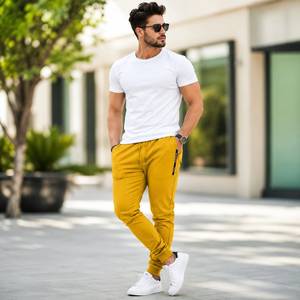 Men's <b>Plus</b> <b>Size</b> Casual Sweatpants Lightweight Dark Spring Summer Solid Color Polyester Elastic Waist Joggers Autumn <b>Pants</b> - Product Image 5