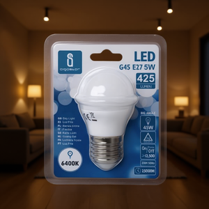 Lampadina LED G45 E27 5W 6400K Bianco Freddo 425 Lumen Ampio Angolo 25000H Durata - Product Image 3
