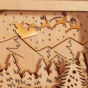 Joyeux Noël, puzzles en bois 3D, lampes de nuit, décorations de bureau et cadeaux d'anniversaire de Noël pour femmes - Product Image 5