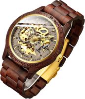FAIZA CRAFT FC-5783 Montre en bois Art Déco OEM Design français Boucle papillon Quartz Acier inoxydable Verre cristal Personnalisé 20m