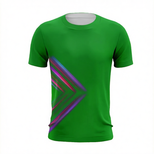 Camiseta de Fútbol Sublimada Azul para Hombre, Manga Corta, Cuello Redondo, Absorbe la Humedad, Corte Ajustado, Poliéster, Estampado Degradado, para Todas las Temporadas - Product Image 6