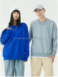 Sudadera de Manga Larga de Algodón de Alta Calidad de 300G, Sudadera con Capucha Unisex para Hombre y Mujer, Cuello Redondo, Logotipo Personalizado OEM, Sudadera con Cuello Redondo - Product Image 3