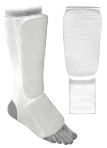 Espinilleras de Boxeo Unisex Personalizadas Rojas y Blancas de Cuero PU Ecológico de Cintura Alta, Equipo de Protección de 1.2M de Largo para Artes Marciales - Product Image 2