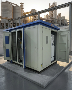 สถานีไฟฟ้าขนาดกะทัดรัดแบบระบายความร้อนด้วยน้ำมัน 315kVA ปรับแต่งได้ 20kV 400V ขดลวดทองแดง ONAN ONAF พร้อมอุปกรณ์ LT HT ยี่ห้อดัง แบบกล่องบรรจุในตู้คอนเทนเนอร์ - Product Image 2