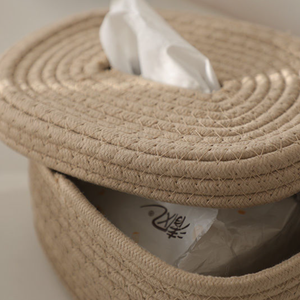 Boîte à mouchoirs en jute durable – Porte-mouchoirs en fibres naturelles écologiques avec qualité d'exportation en gros - Product Image 4