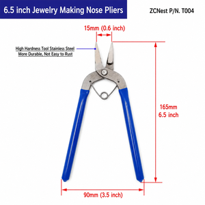 Heavy Duty Jewelry <b>Shears</b> Pliers Stainless Steel Wire Cutting <b>Tool</b> with Spring Handle for Jewelry Making - Product Image 2