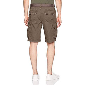 Pantalones Cortos Cargo para Hombre, Color Sólido, Cintura Media, Cierre de Botones, Estilo Casual, con Bolsillos, Tela de Algodón Transpirable - Product Image 2