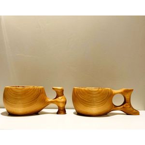 Smooth Handcrafted <b>Wooden</b> Drinking Mug for Daily Use Premium Drink <b>Cup</b> with Comfortable Feel - Product Image 1