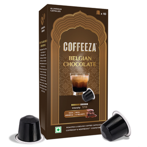Cápsulas de Café 100% Arábica con Sabor a Chocolate Belga Coffeeza, Compatibles con Máquinas Nespresso Original Line - Product Image 1