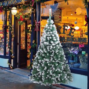 Albero di Natale Bianco in PVC da 2,4 m con 870 Rami, Funzionamento a Batteria, Alta Qualità per Decorazioni Interne ed Esterne - Product Image 1