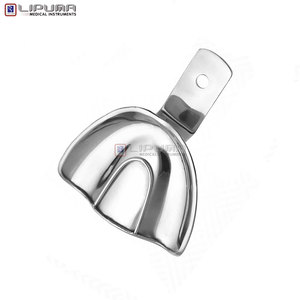 Bandeja de Impresión Dental Premium con Borde U1 Sólido (superior) Talla XL de Acero Inoxidable Reutilizable Autoclavable Sin Perforaciones - Product Image 4