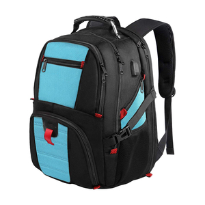 Multi-Functional Nylon <b>Backpack</b> With Adjustable <b>Strap</b> And Zipper Closure For Travel Casual Use Unisex 30-40L Capacity - Product Image 3