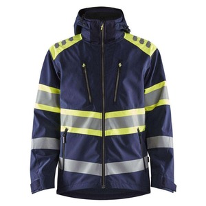 Men's Professional Standard <b>Softshell</b> Safety <b>Jacket</b> <b>High</b> <b>Visibility</b> Welded Seam Level D Protection Warm Workwear Constriction - Product Image 1