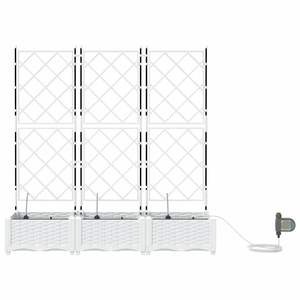 Juego de 3 Macetas de Acero Blanco para Jardín, para Macetas y Jardineras - Product Image 5