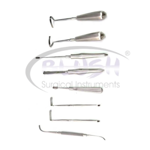 8 Pcs Daniel Complete Surgical Instruments Set for Rib Harvesting Manual Power Source Made of Stainless Steel By <b>Blush</b> Surgical - Product Image 2