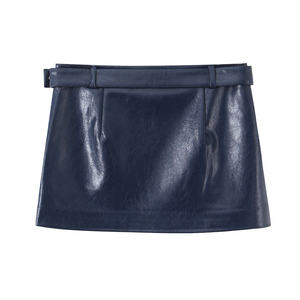 Jupe Courte en Cuir Respirante et Polyvalente pour Femme, Nouvelle Collection Printemps 2026, Modèle Simple et Décontracté 5427401 1255817 - Product Image 6