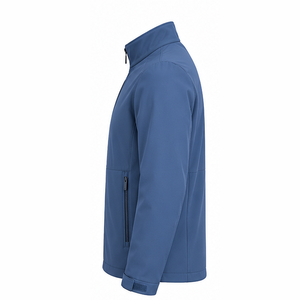 Veste de pêche softshell pour homme, résistante aux intempéries, vêtements de sport d'extérieur avec poches zippées fonctionnelles, coupe confortable, adaptée aux conditions météorologiques - Product Image 3