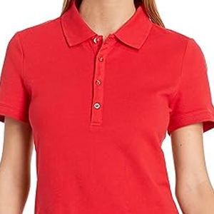Camiseta tipo polo de tela transpirable de secado rápido, personalizada con bordado, para mujer, al por mayor. - Product Image 4