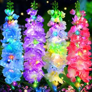 A energia solare fiore di giacinto luce ad alta efficienza energetica impermeabile e resistente giardino giardino arredo cambia colore giardino esterno - Product Image 6