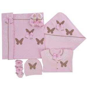 ชุดรอมเปอร์เด็กผู้หญิงแบบใหม่ ดีไซน์หรูหราทันสมัย ผลิตตามสั่ง ขายส่ง คุณภาพสูง ผ้าฝ้ายถัก 100% สีชมพู ติดกระดุม ดีไซน์ใหม่สำหรับฤดูใบไม้ผลิ - Product Image 2