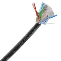 Câble Ethernet blindé FTP Cat6 extérieur/intérieur 23AWG 4 paires avec gaine PE/PVC pour système de caméra de sécurité PoE