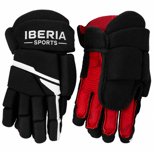 ถุงมือฮอกกี้น้ำแข็ง IBERIA รุ่นพรีเมียม สีดำแดง |   ถุงมือป้องกันสำหรับผู้เล่นฮอกกี้ |   รับผลิตสินค้าตามสั่ง (OEM) ขายส่ง - Product Image 1