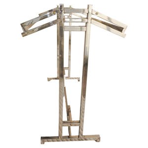 Expositor de Ropa Metálico Plegable de Lujo Bros Display, Moderno, Portátil, Resistente, para Venta Minorista, Soporte de Exhibición de Prendas Independiente y Fácil de Montar - Product Image 4