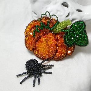 Artisan Embroidery Beaded Brooch Handcrafted Designer Fashion <b>Accessory</b> for Women <b>Wedding</b> Party and Everyday Wear - Product Image 2