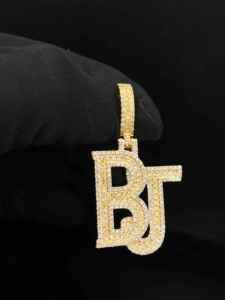 The Ice Legacy Men's Hip Hop Dollar Sign Iced Charm Pendant with Gold & Rose Gold Plating Diamond Accents-Gift for Parties - Product Image 4