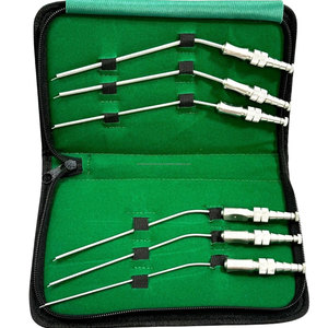 Juego de Tubos de Succión Frazier de 6 Piezas, Aspirador Quirúrgico Manual de Acero Inoxidable, Kit de Instrumentos de Cánula Reutilizable para Hospitales, Clínicas ORL - Product Image 4