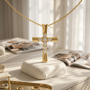 Collier chaîne tennis en or massif avec diamants de laboratoire taille brillant, style hip-hop pour femme, bijoux fins certifiés - Product Image 3