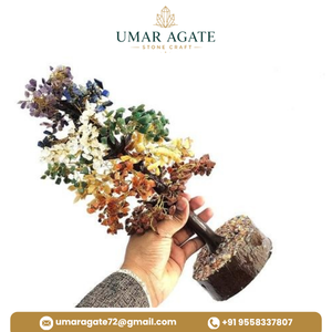 Árbol de Piedras Preciosas Portátil Hecho a Mano de Primera Calidad al por Mayor, 1000 Chips, Siete Chakras, Decoración Feng Shui para el Hogar, Regalo - Product Image 2