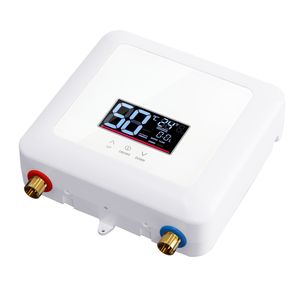 Scaldabagno Elettrico Istantaneo Smart 5500W Bianco Senza Serbatoio con Display Digitale LED 110V, Struttura in Acciaio Inossidabile per Doccia RV - Product Image 2
