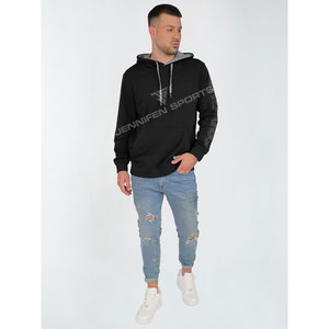 Winter Custom Embroidered Breathable Quick Dry Oversized Plain Cotton Blank Hoodie Men's Pullover Unisex Bulk Plus Size Hoodies - Product Image 5