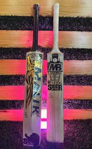Batte de cricket en saule anglais Mb Malik Umz Sher ali Edition, légère, épaisseur 40 mm, avec housse de protection et grip supplémentaire - Product Image 3