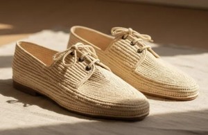 Mocassins marocains faits à la main en raphia – Chaussures de mariage en fibres naturelles, chaussures d'été artisanales - Product Image 3