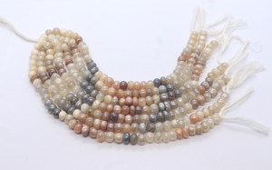 ลูกปัดทรงรอนเดลล์ทองแดงซิลเวอร์ไรต์เรียบเนียนขนาด 8-9 มม. ลูกปัดทรงรอนเดลล์พลอยซิลเวอร์ไรต์สีไล่ระดับ ลูกปัดทรงรอนเดลล์ทองแดงซิลเวอร์ไรต์ธรรมชาติ - Product Image 5