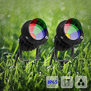 Lampada LED COB RGB 10W per Paesaggistica, Impermeabile, per Giardino, Vialetti, Prato, Faretto a Picchetto, Strisce LED - Product Image 4