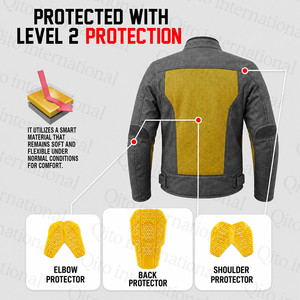 Chaqueta de Motocicleta para Hombre, Transpirable, de Malla, para Verano, con Protección CE, Forro de Aramida, Chaqueta de Motociclista Protectora - Product Image 4