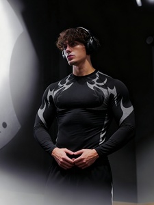 NUEVA Camiseta de Compresión de Manga Larga para Hombre, Protección UV UPF50+, Secado Rápido, para Gimnasio, Fitness y Deportes, 2026 MMA Rash Guard - Product Image 3