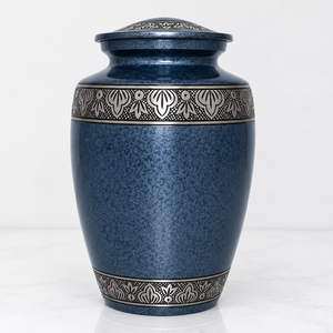 Urne funéraire européenne et américaine en laiton/aluminium gravée or brun pour adultes - Product Image 6
