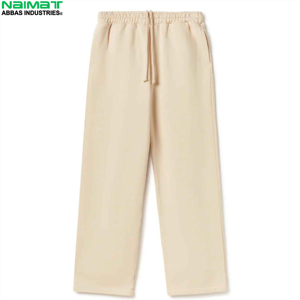 <b>Washed</b> Cotton Blend Fabric Sweatpants Men Soft Feel Everyday Comfort Outer Wear Lounge Bottom Garment Item - Product Image 1