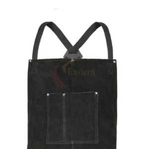 Customized Fire-Proof Heat <b>Leather</b> <b>Apron</b> for Welding Workers Multi-Use Safety Clothing - Product Image 4