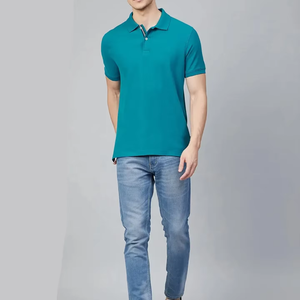 Polo homme personnalisé OEM, coupe classique, 100% coton, séchage rapide, vêtements décontractés - Product Image 2