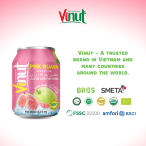 250ml Guava Juice Drink with Pulp OEM Private Label Canned Beverage by Vietnam Manufacturer Ready to <b>Ship</b> - Product Image 5