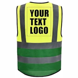 Gilets de sécurité réfléchissants modernes haute visibilité, 8 poches, fermeture éclair sur le devant, unisexe, vêtements de chantier, gilet de sécurité à vendre - Product Image 6