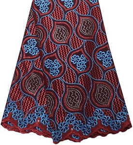 African <b>Embroidery</b> Fabric for Voile Lace Premium Wedding Dress <b>Material</b> Nigerian Party Wear Fabric Breathable Eco-Friendly - Product Image 2